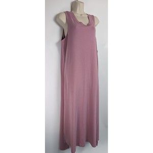 Lululemon Women's All Yours Tank Pink Taupe Maxi Dress Sz 12 NWT